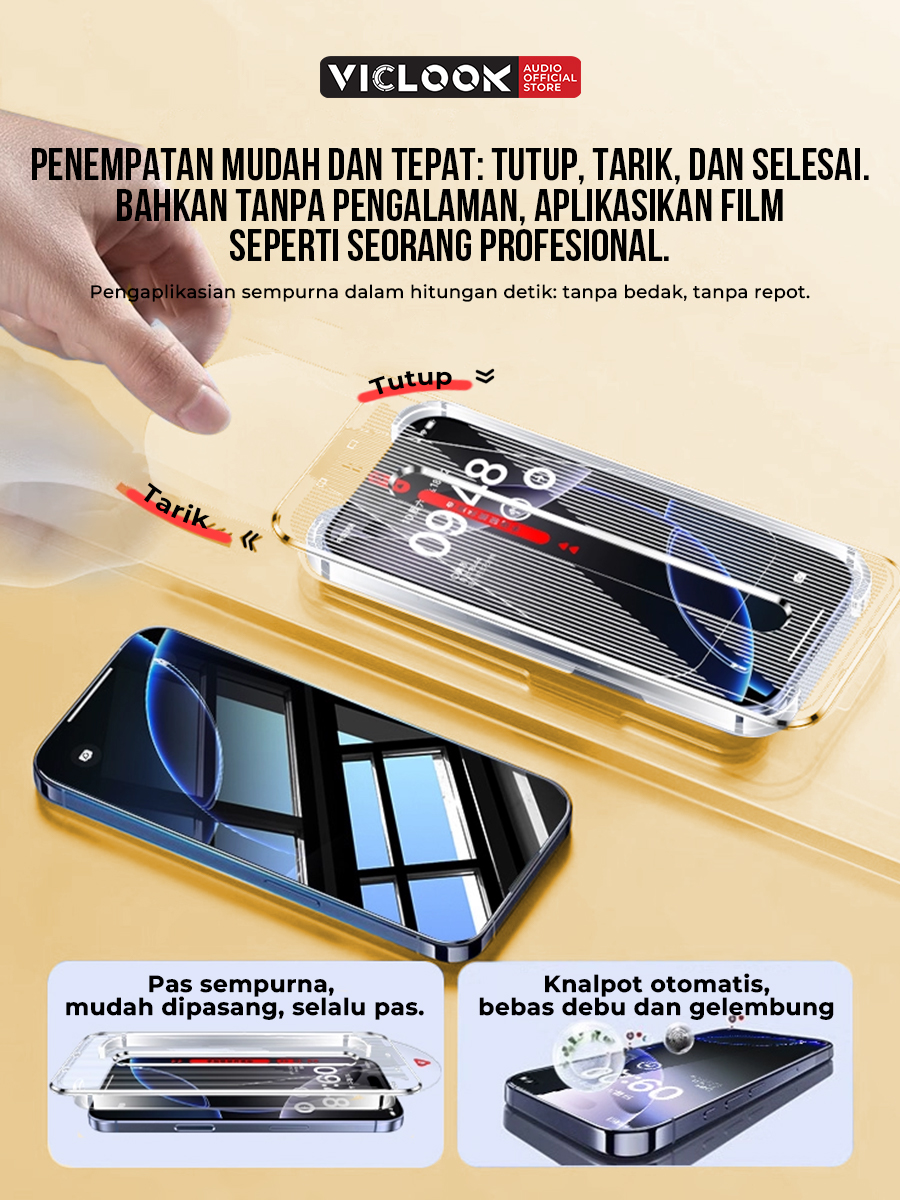 VICLOOK Privacy Glass iPhone 11-16