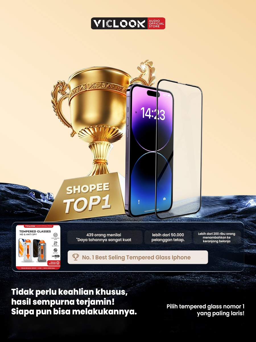 VICLOOK Privacy Glass iPhone 11-17