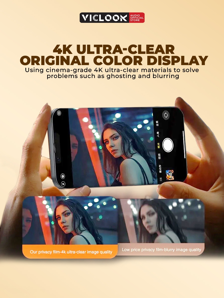VICLOOK Privacy Glass iPhone 11-17