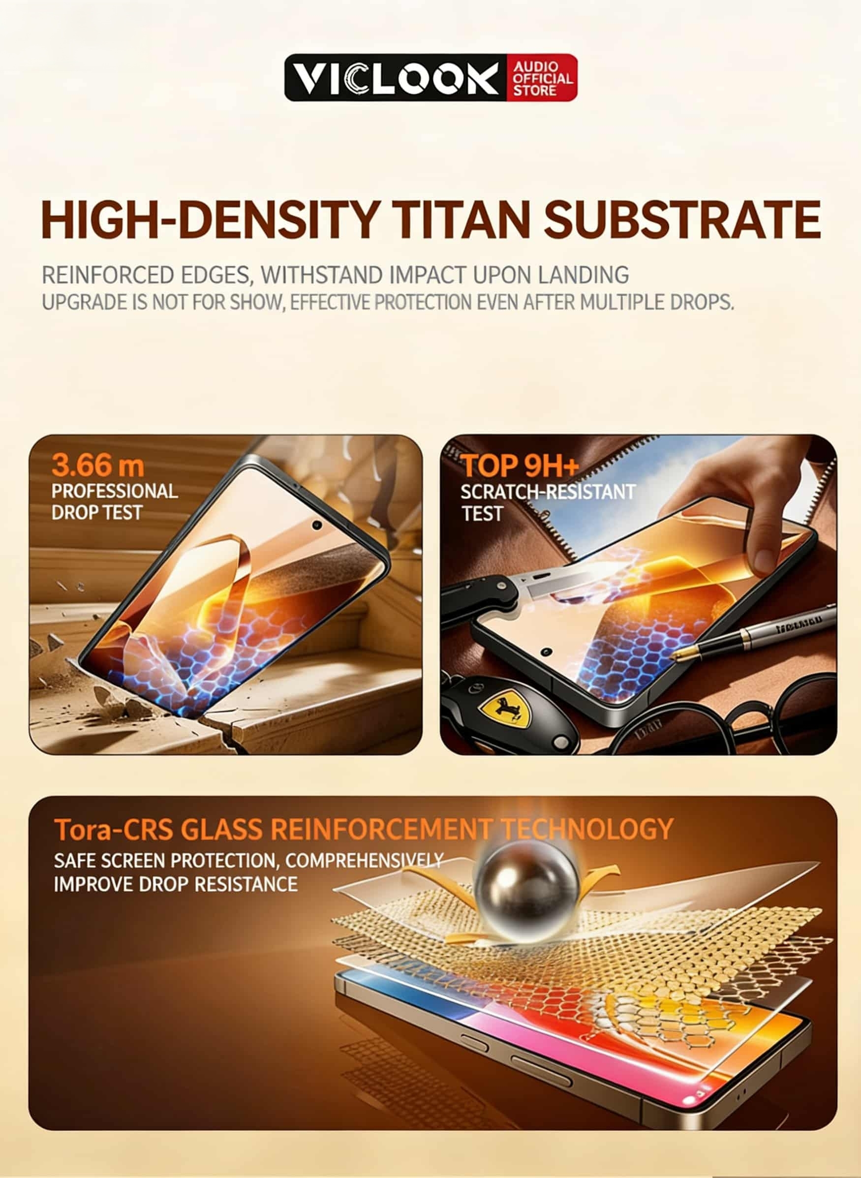 VICLOOK Tempered Glass Samsung Series