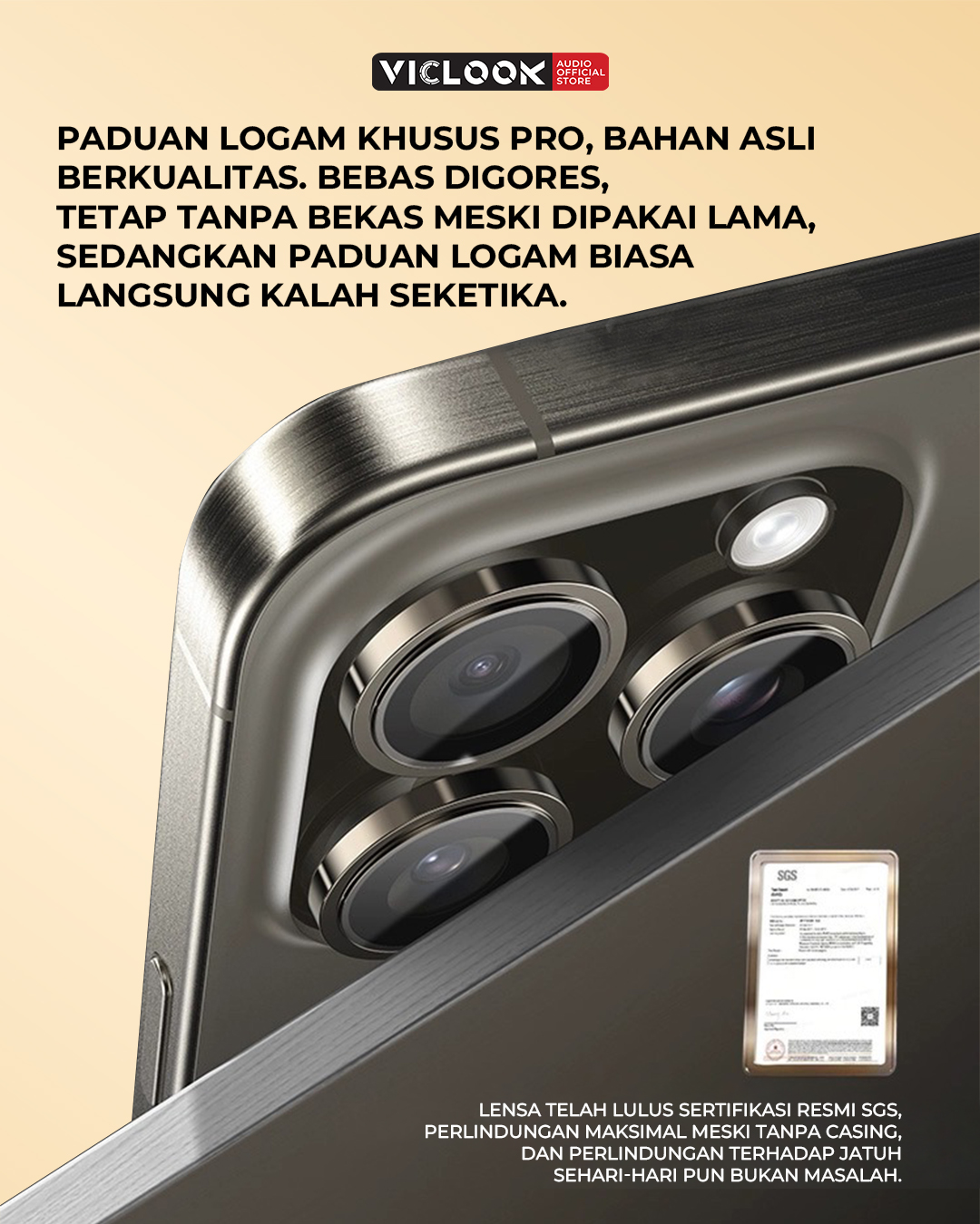 VICLOOK Lens Protector iPhone 11-17