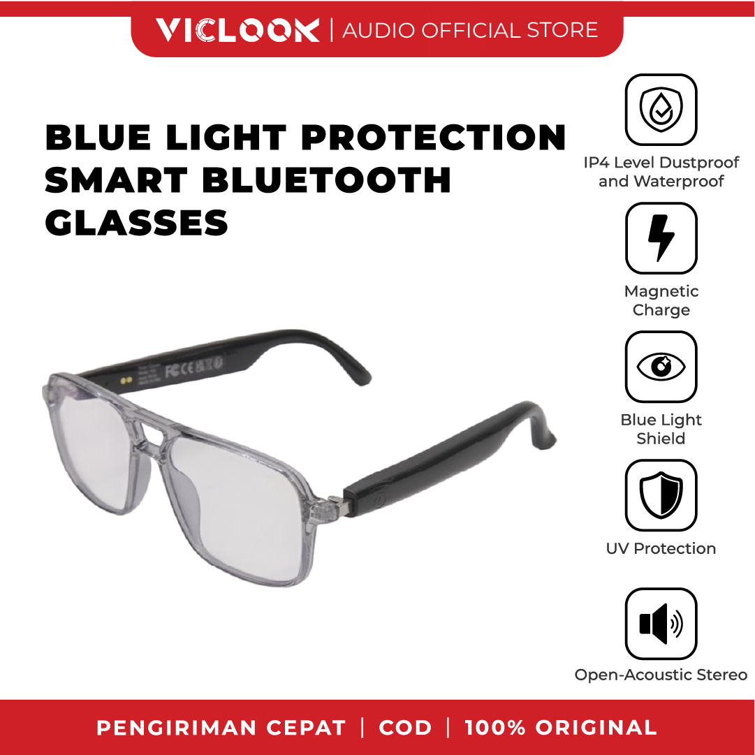 VICLOOK Bluetooth Glasses IPX4
