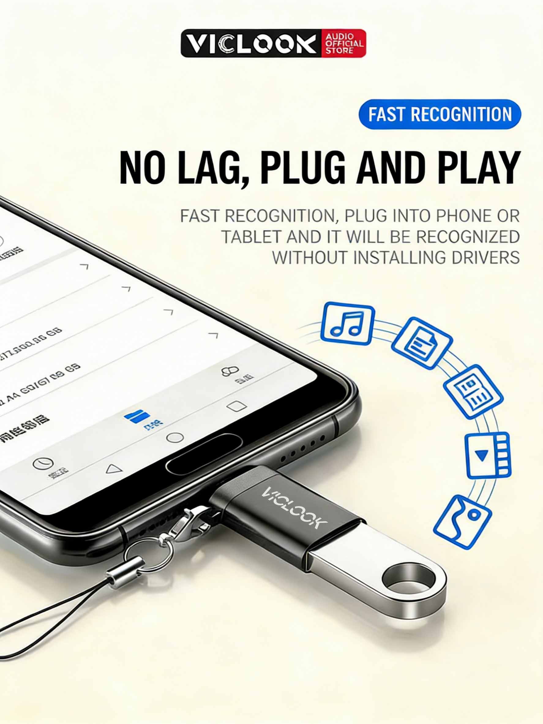 VICLOOK Adapter USB 3.0 Type-C