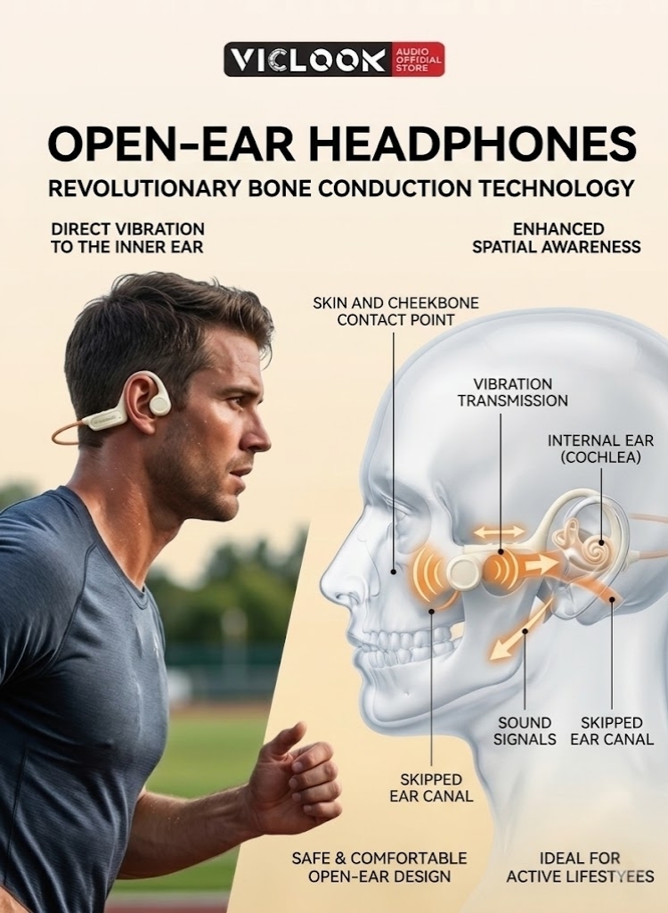 VICLOOK Open-Ear Headphone IPX8