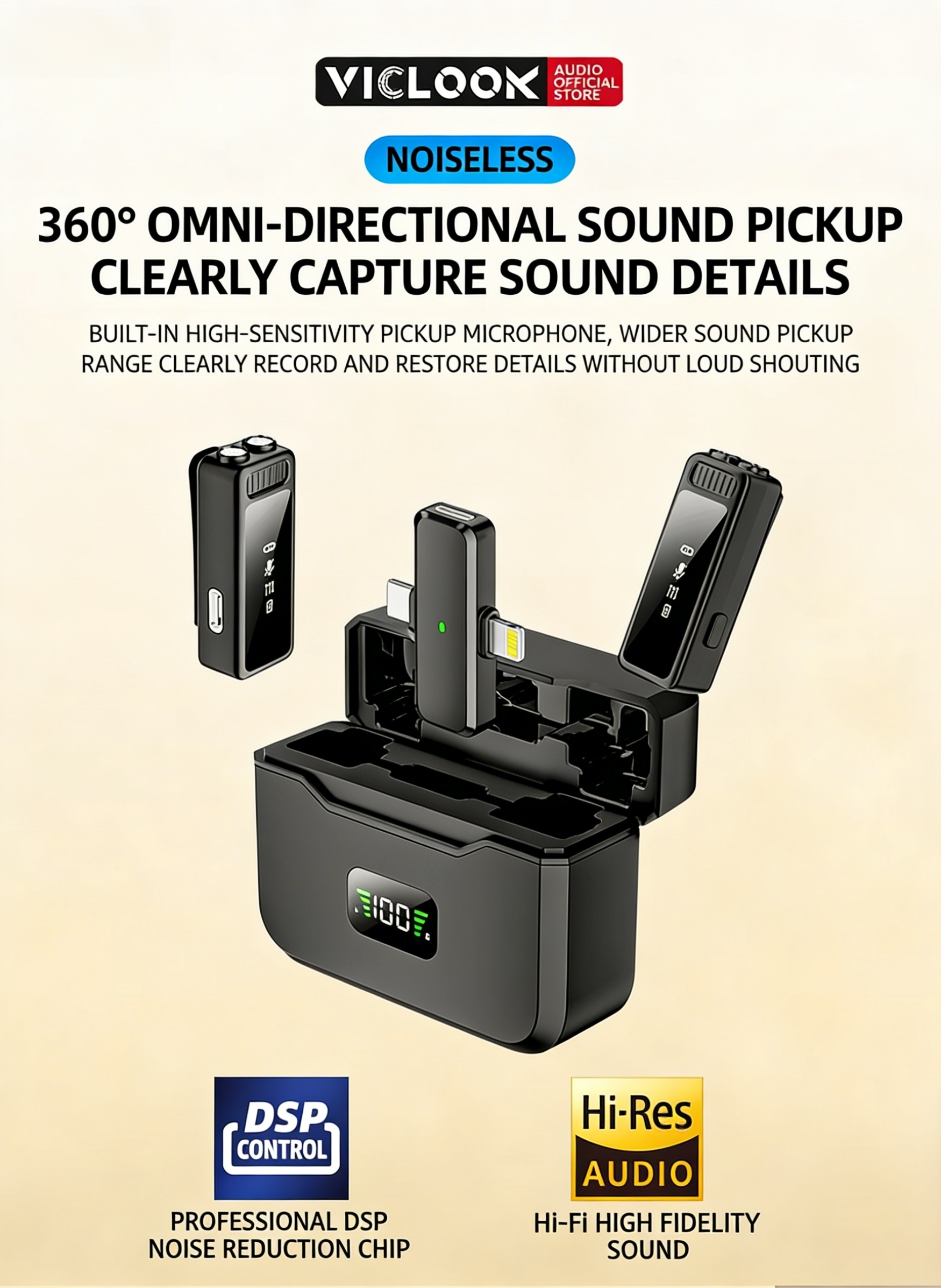 VICLOOK Microphone iPhone