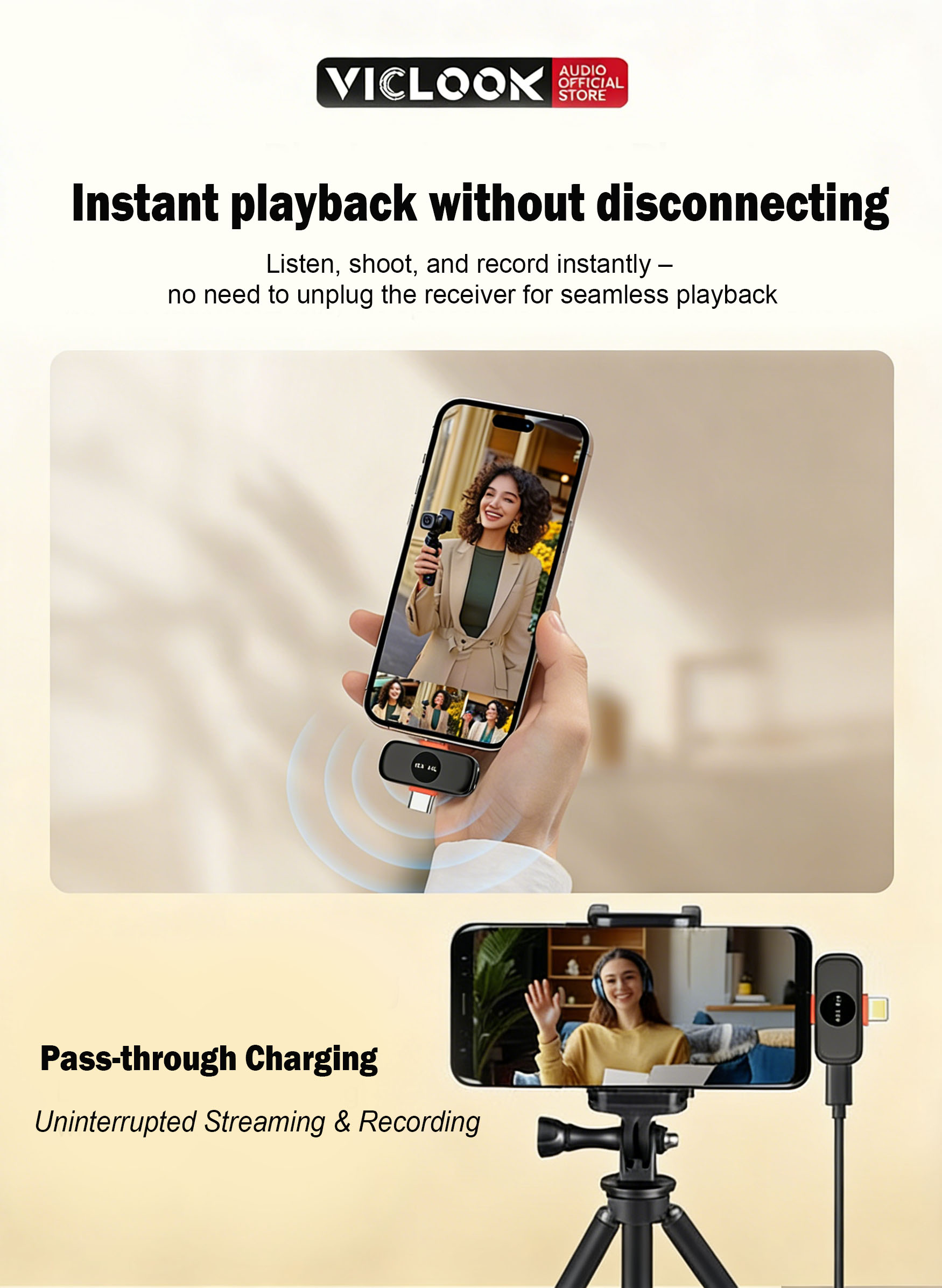 VICLOOK Microphone iPhone
