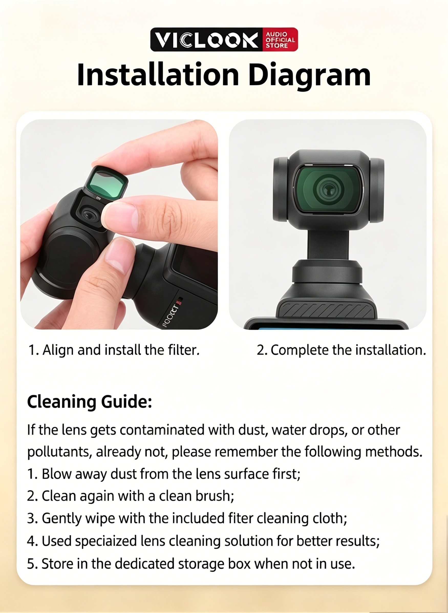 VICLOOK Lens Filter DJI Pocket