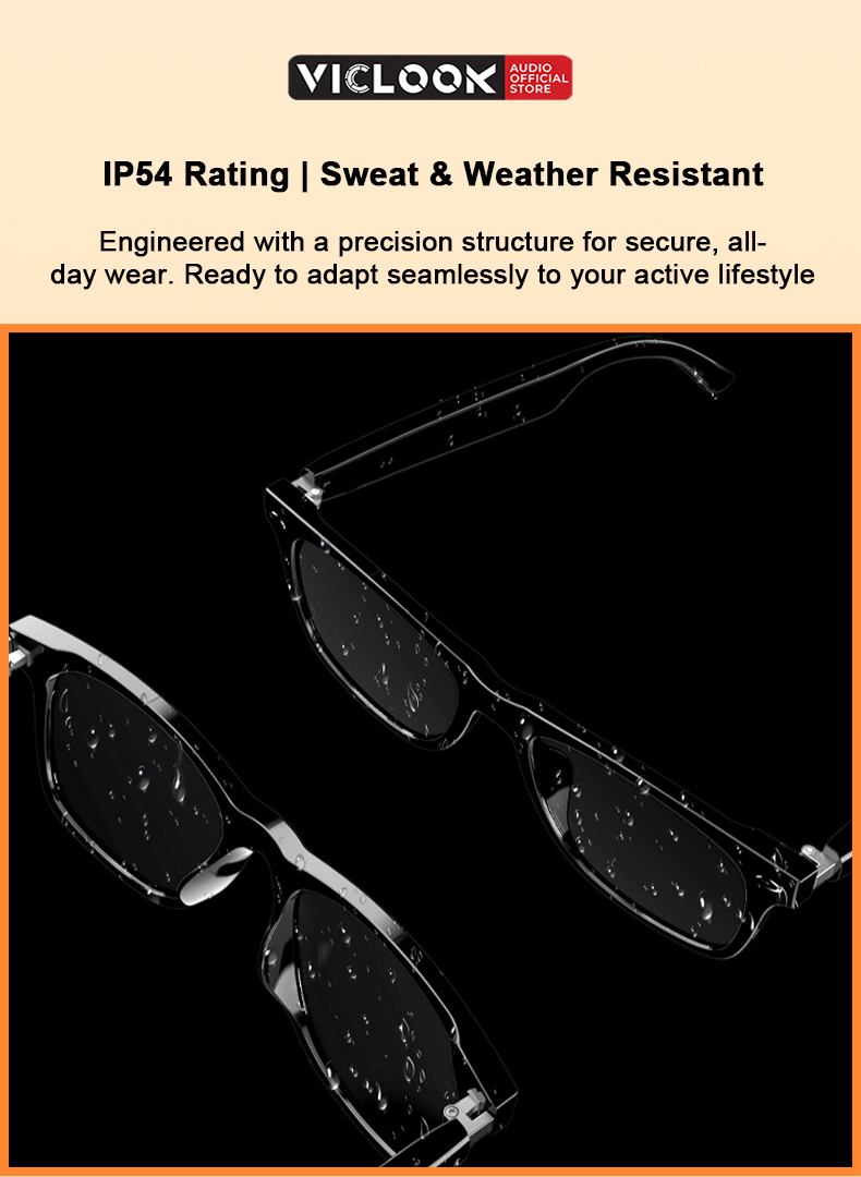 VICLOOK Bluetooth Glasses IPX4