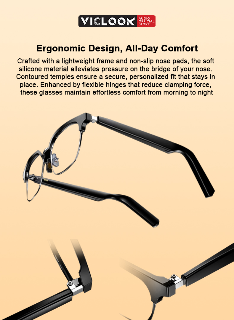 VICLOOK Bluetooth Glasses IPX4